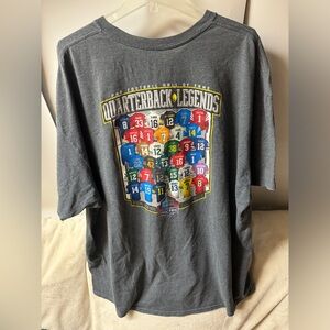 Pro Football Hall Fame: QUARTERBACK LEGENDS T-Shirt Adult Size 3XL XXXL Gray